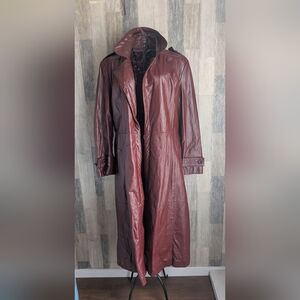 Etienne Aigner Leather trench Coat